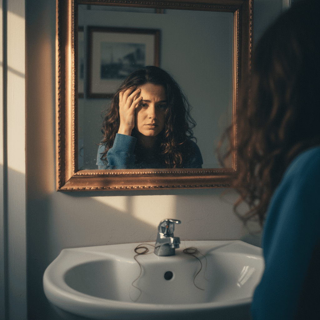 Cabelo Caindo? Não É Genética: O Que Seu Exame de Sangue Te Esconde